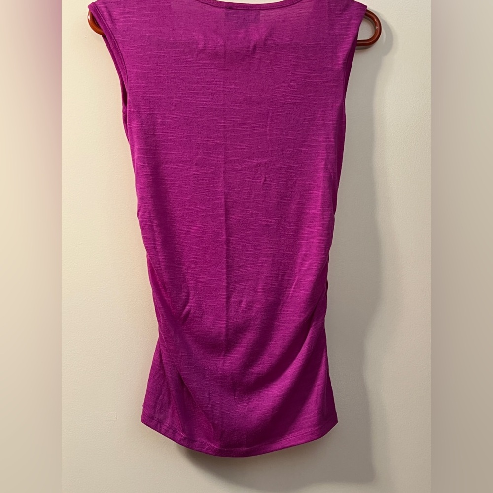 AB Studio Pink Ruched Tank Top - Picture 3 of 3